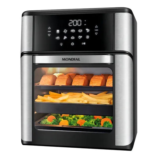 Fritadeira Forno 12L Preto/Inox, 2000W, 110V - AFO-12L-BI